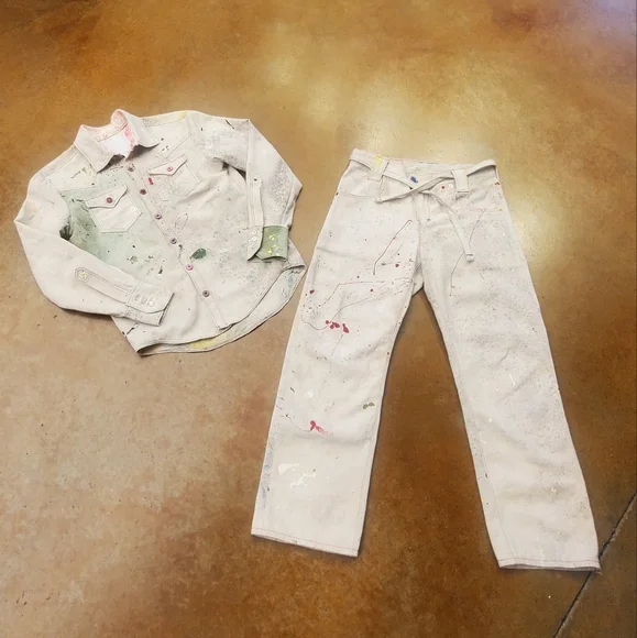 Levi's Canvas Tarp Western Pearl Shirt Custom Tailor Shop - Picture 16 of 16